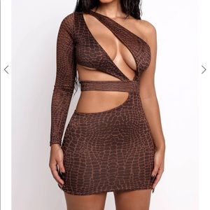 Jordyn Mini Crocodile Dress